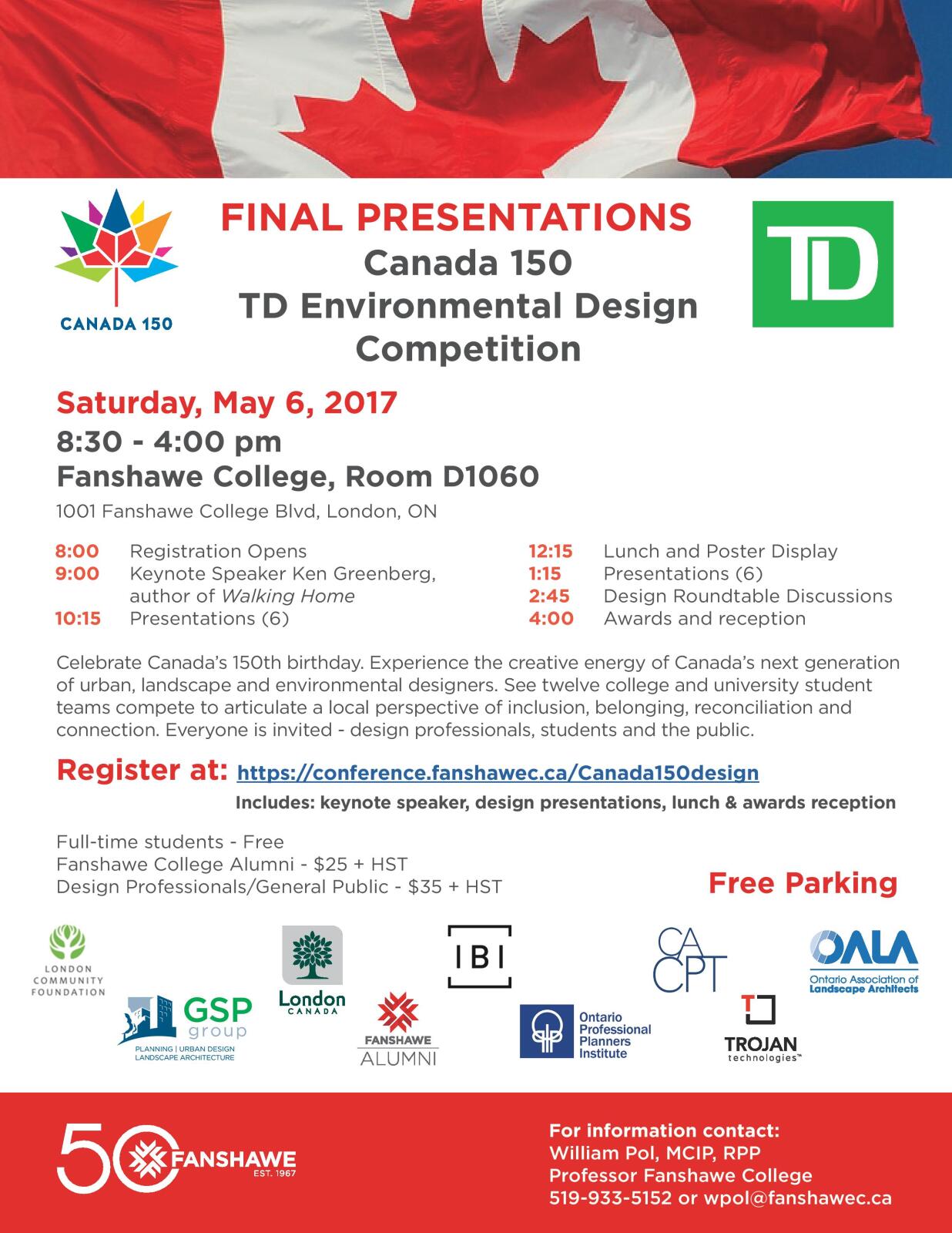 Final presentations Canada 150 flyer