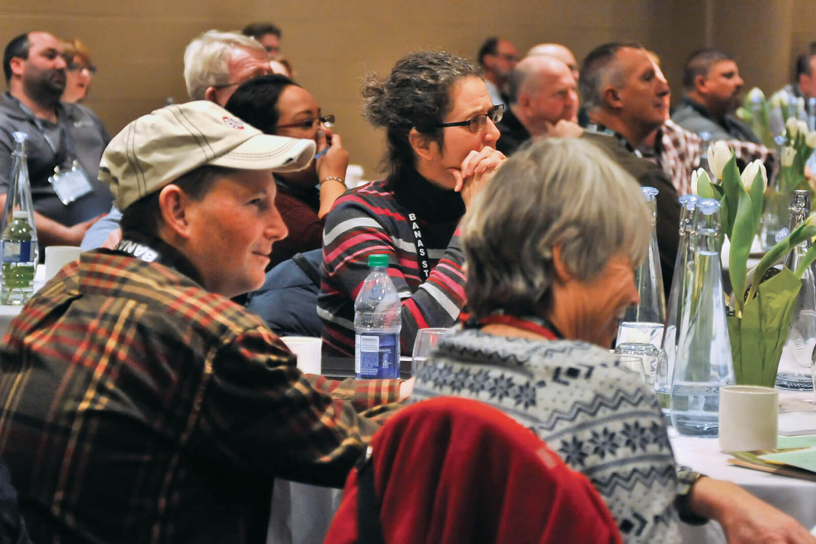 people at a conference