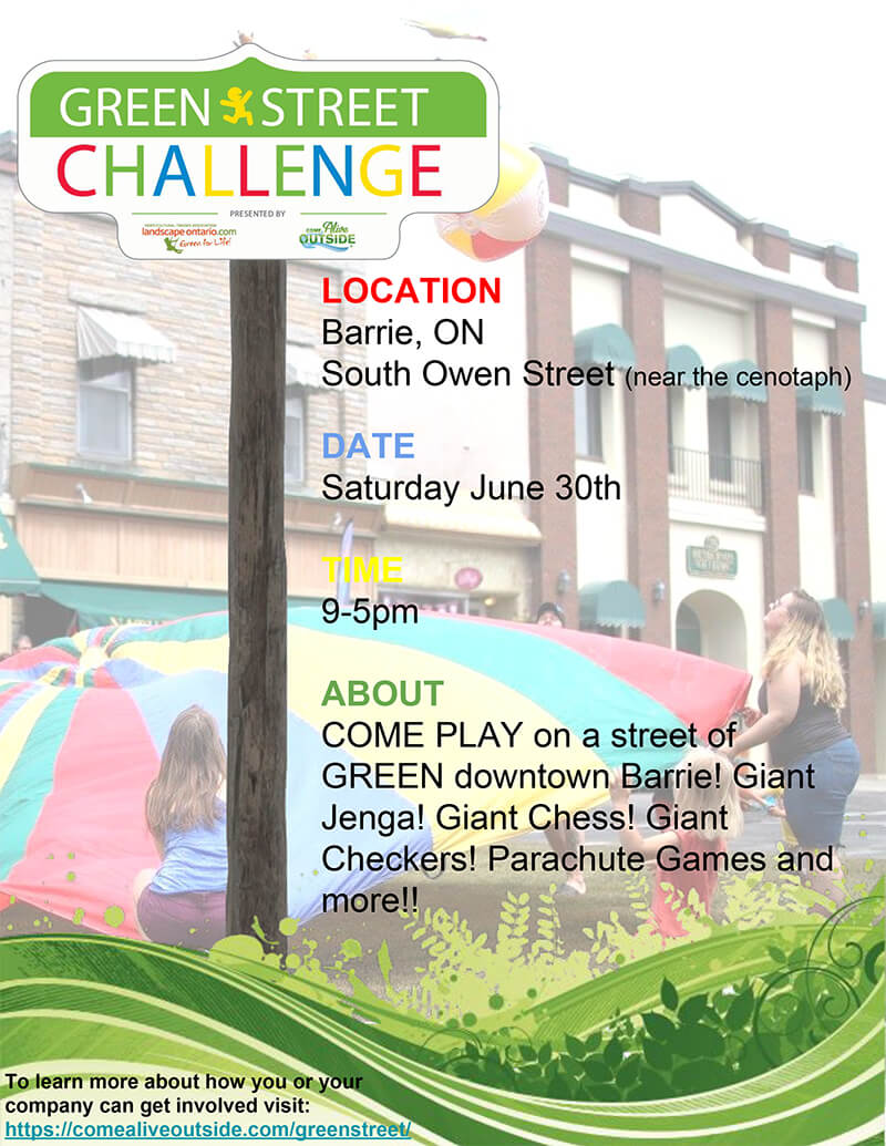 Green street Challenge 2018 flyer
