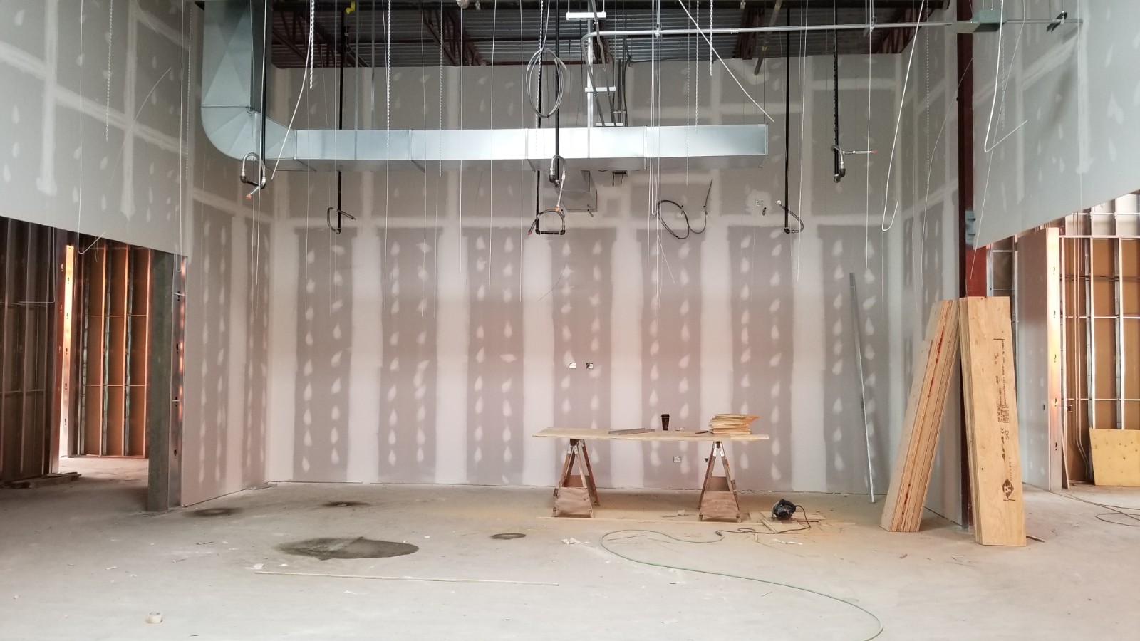 main classroom under construction