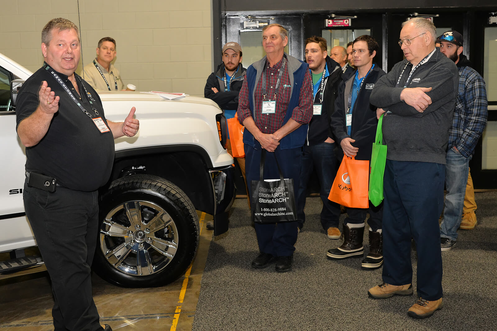 live demo at trade show