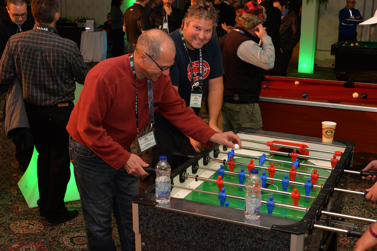 People playing games at a party