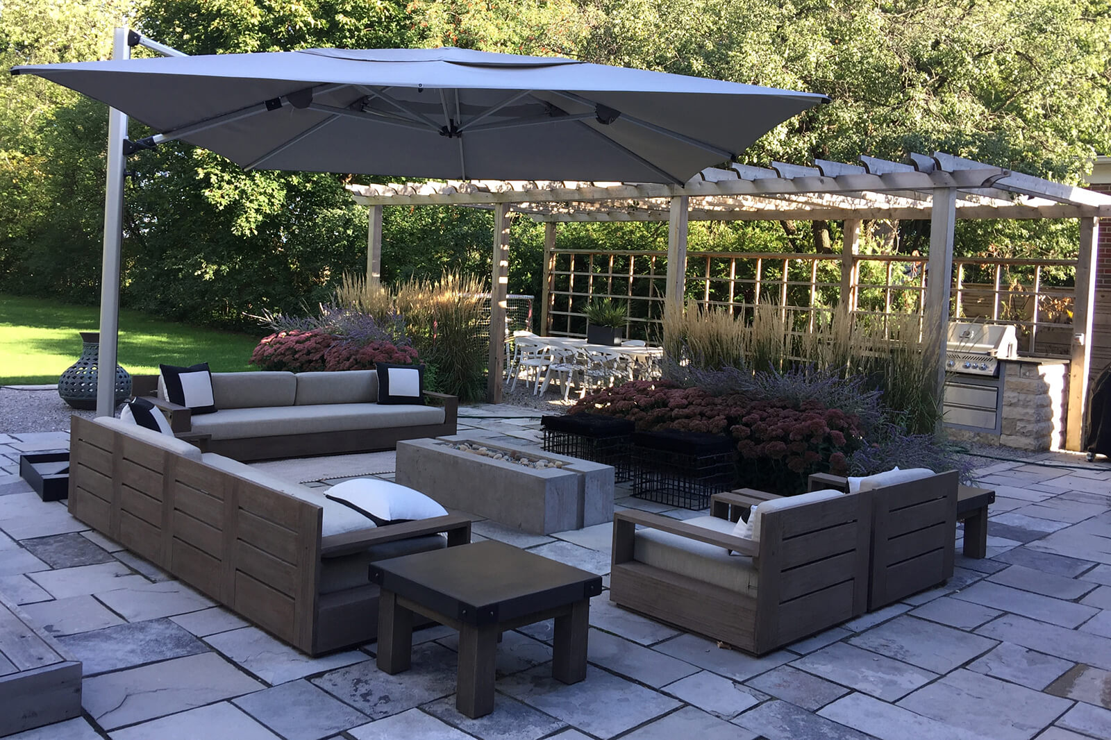 backyard living area