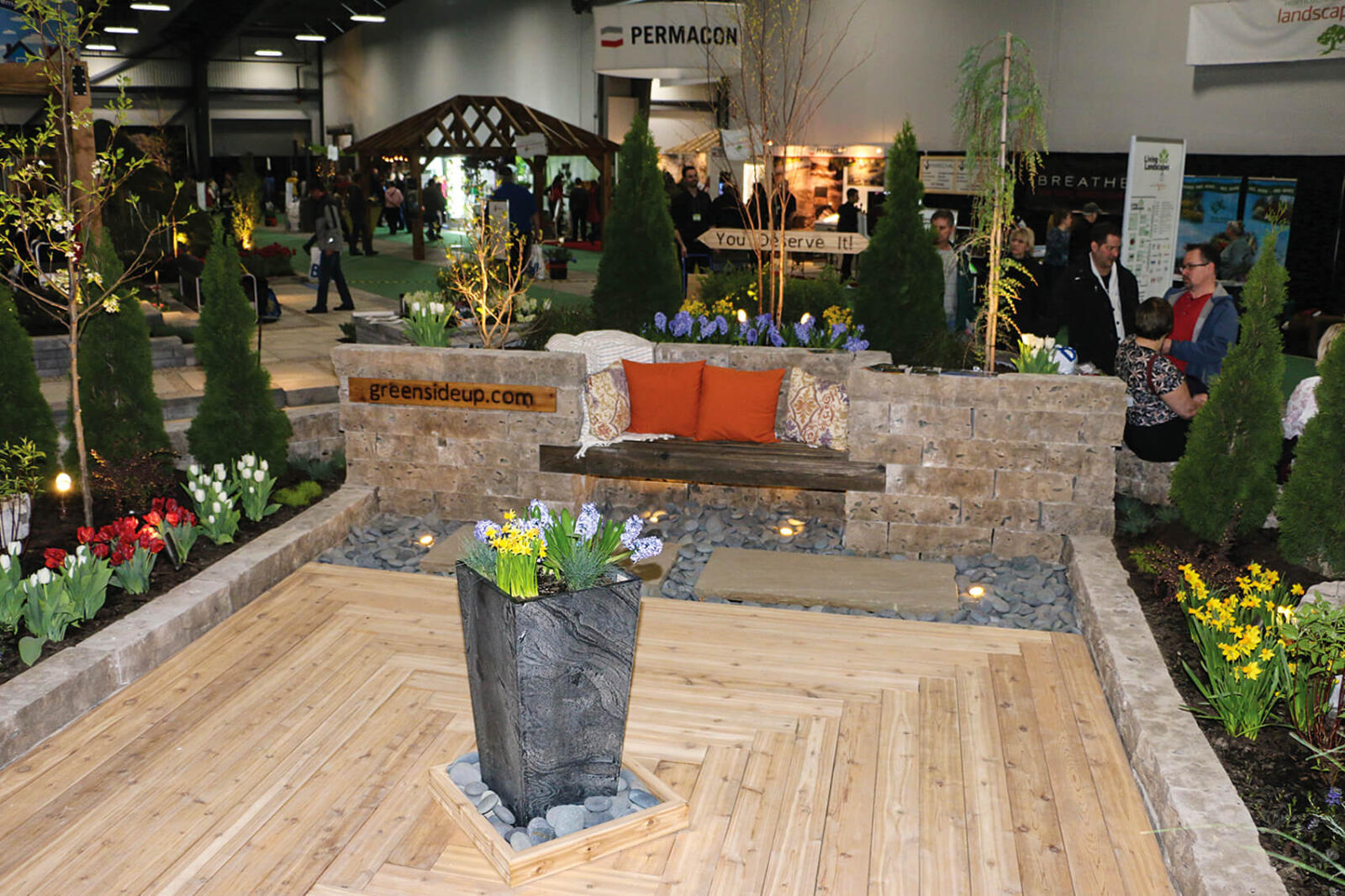 garden at a home and garden show