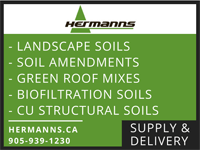 hermanns. landscape soils, soil amendments, green roof mixes, biofiltration soils, cu structural soils, supply and delivery. hermanns.ca. 905-939-1230