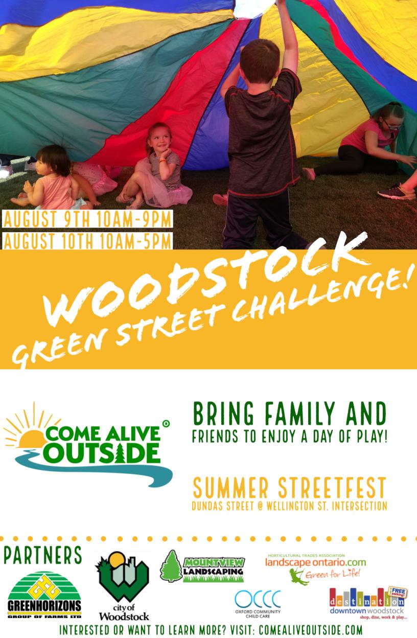 Green Street Challenge Woodstock flyer