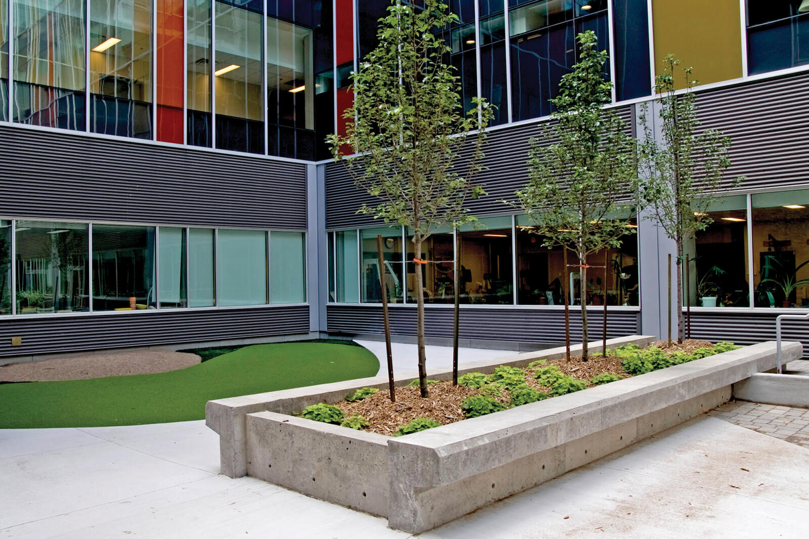 Hospital courtyard garden