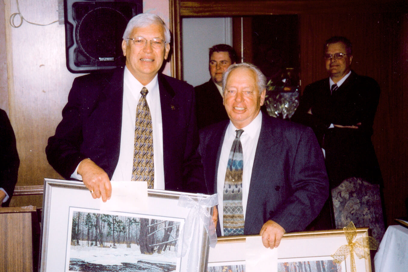 two men posing for a photo