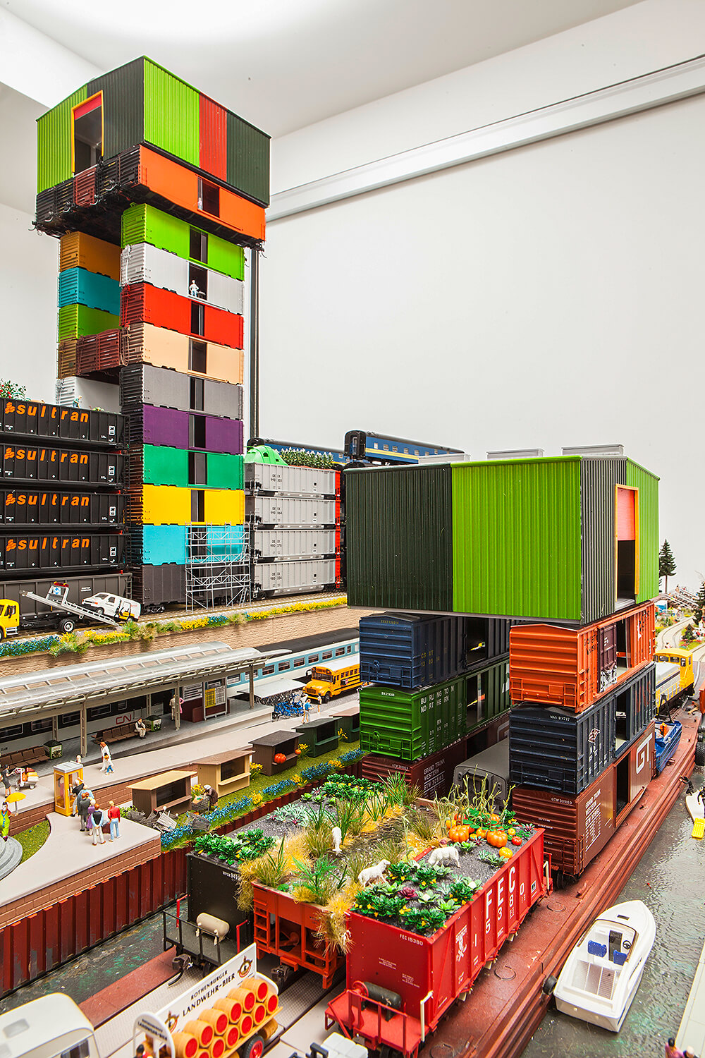 miniature model of a city