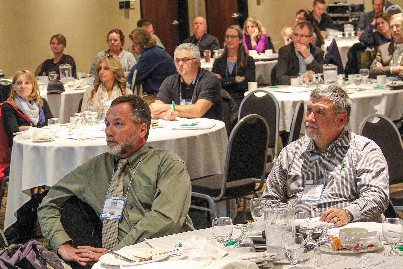 people attending a conference