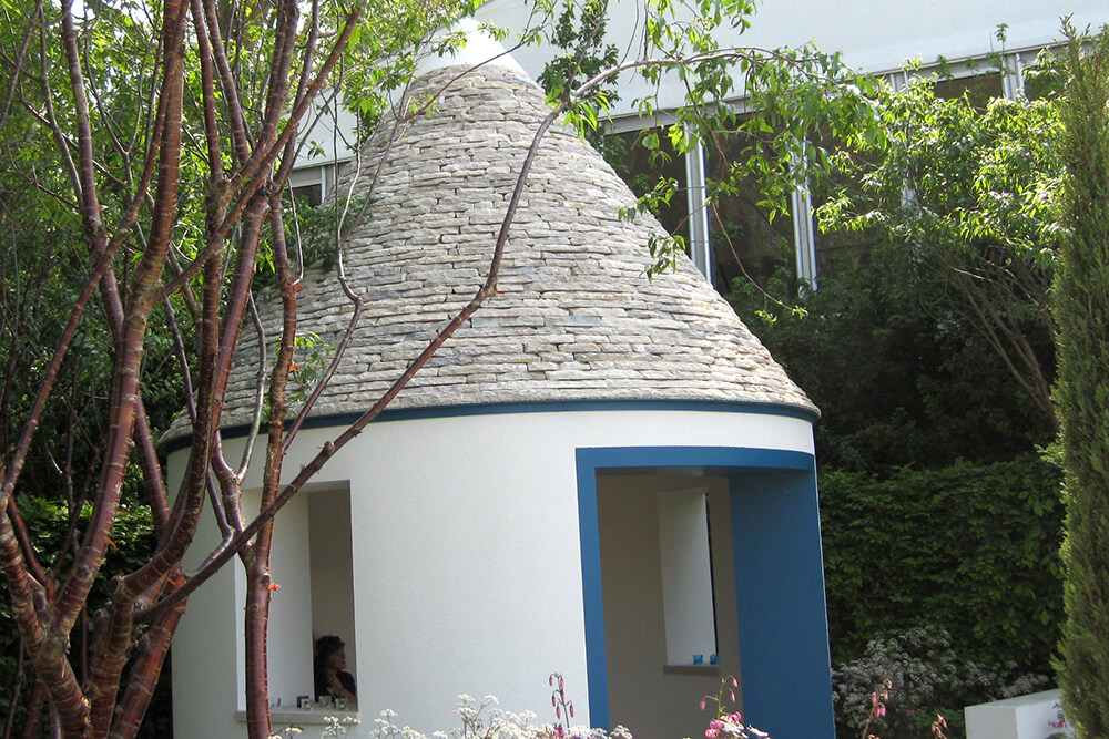 conical stone roof