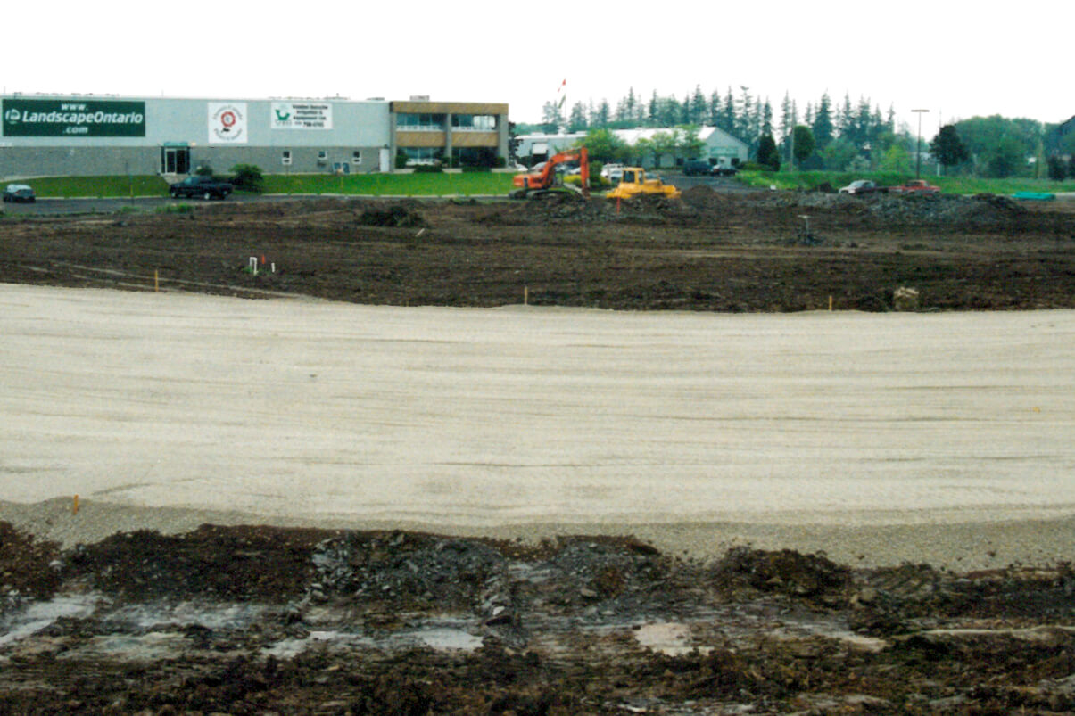 newly built gravel road