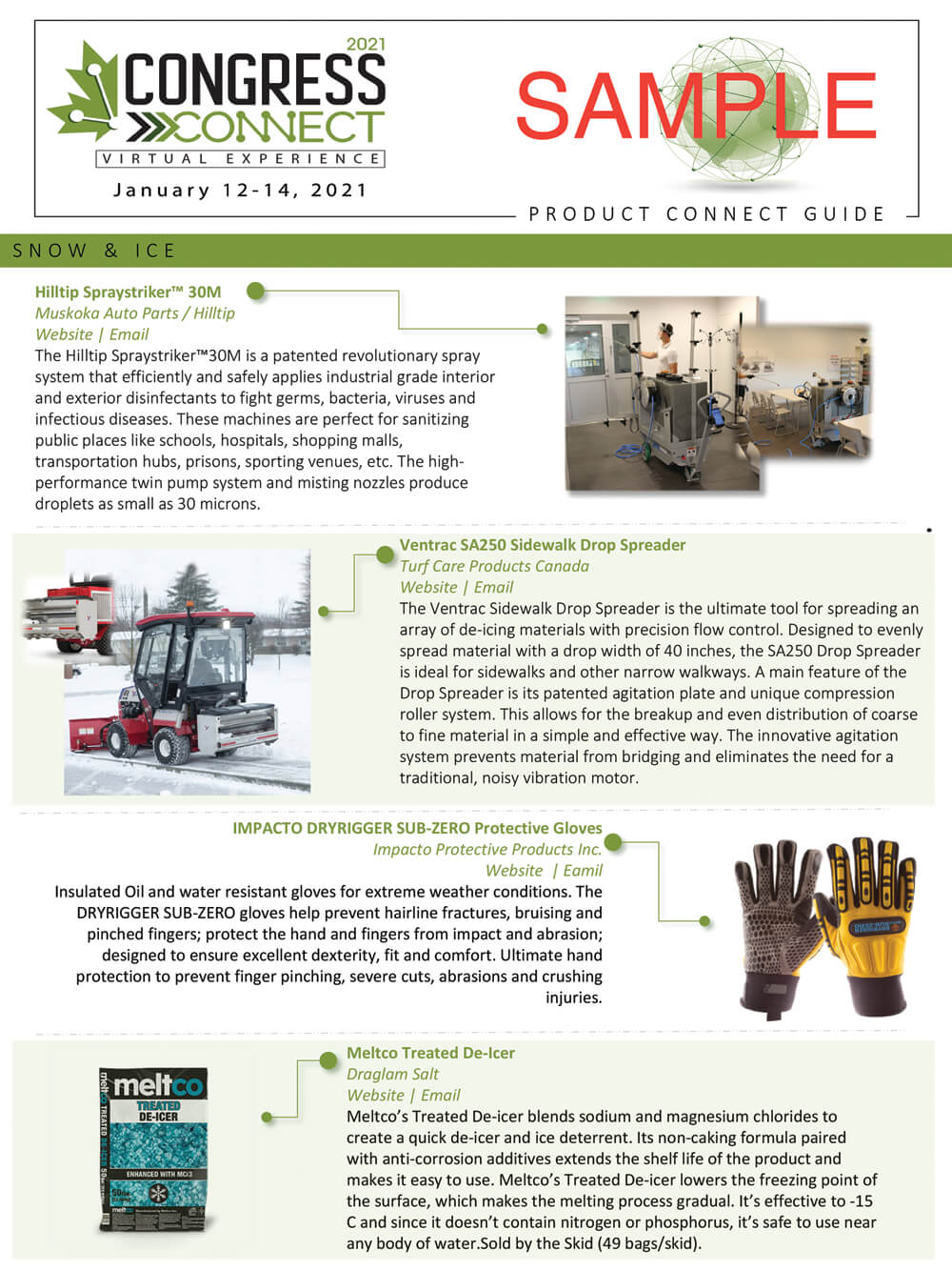 sample new products page