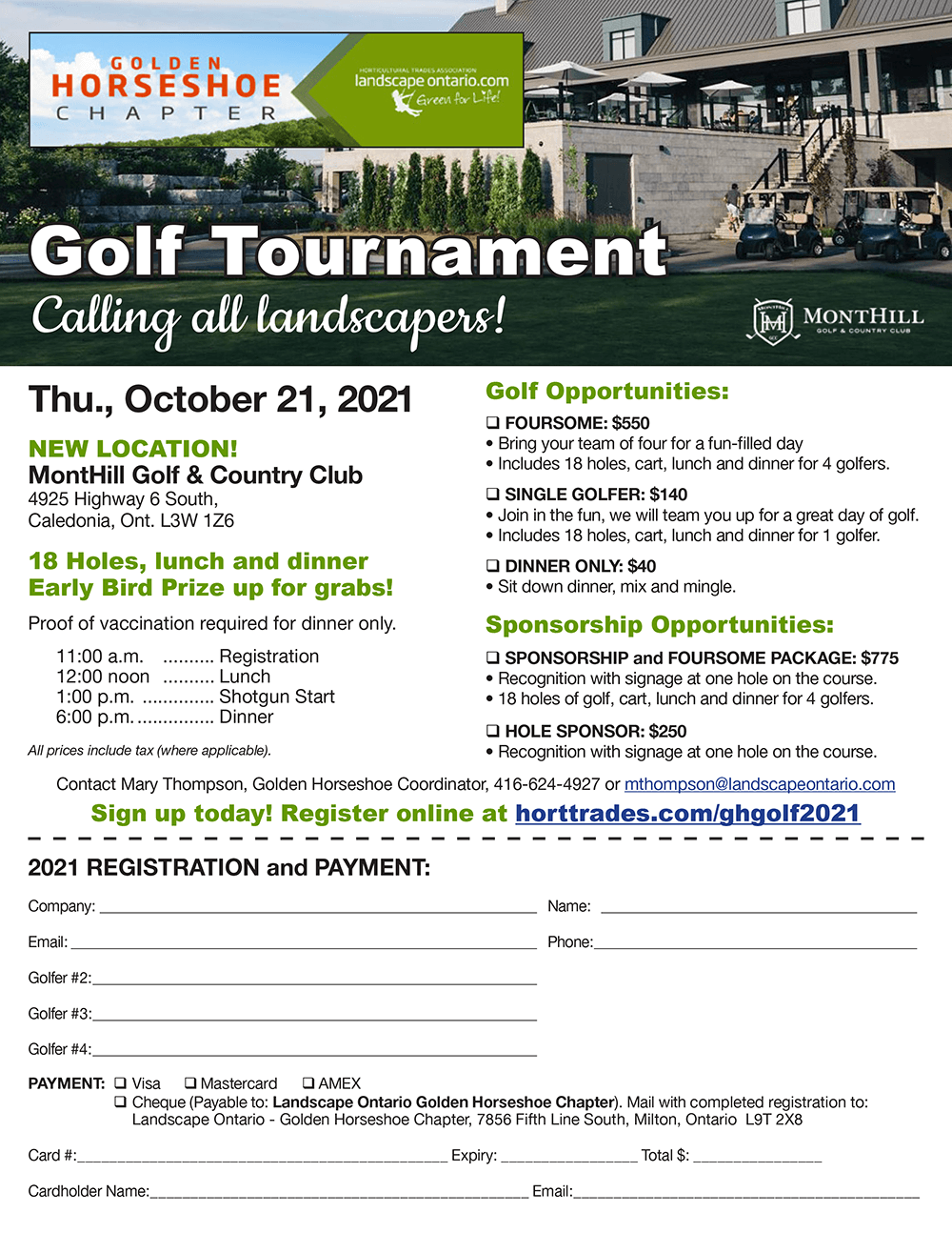 golf flyer