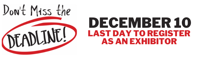 Deadline for booth purchase