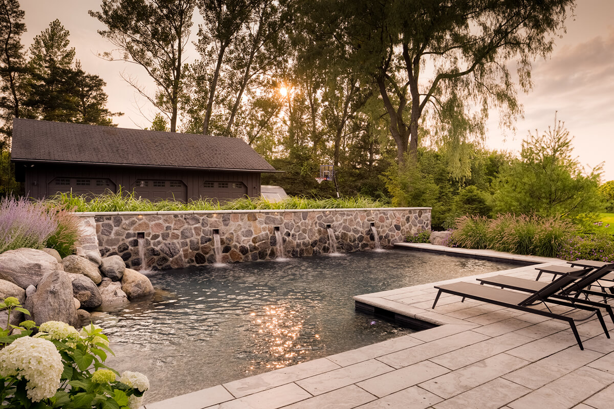 backyard with a pool
