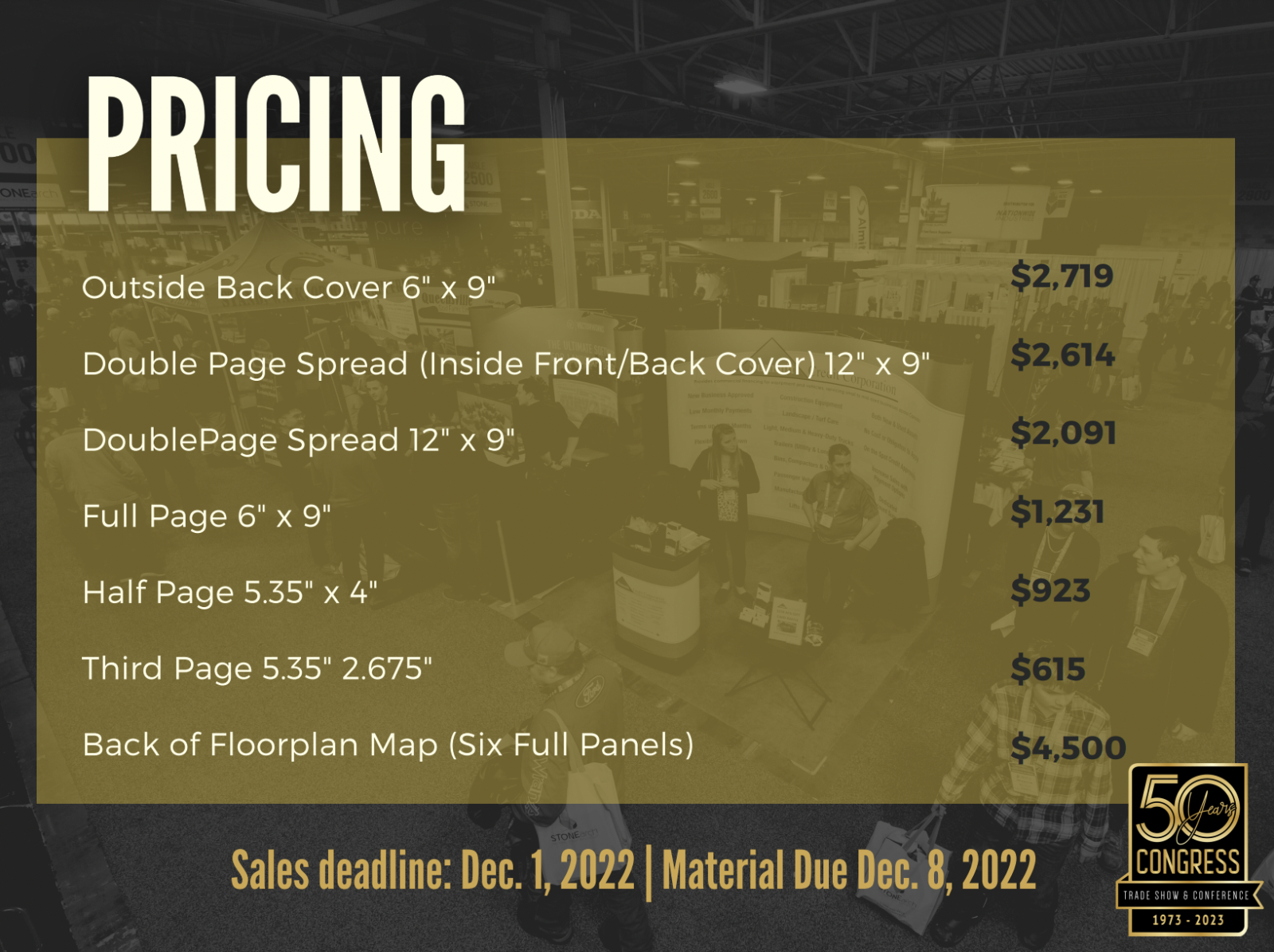 show guide pricing 2023