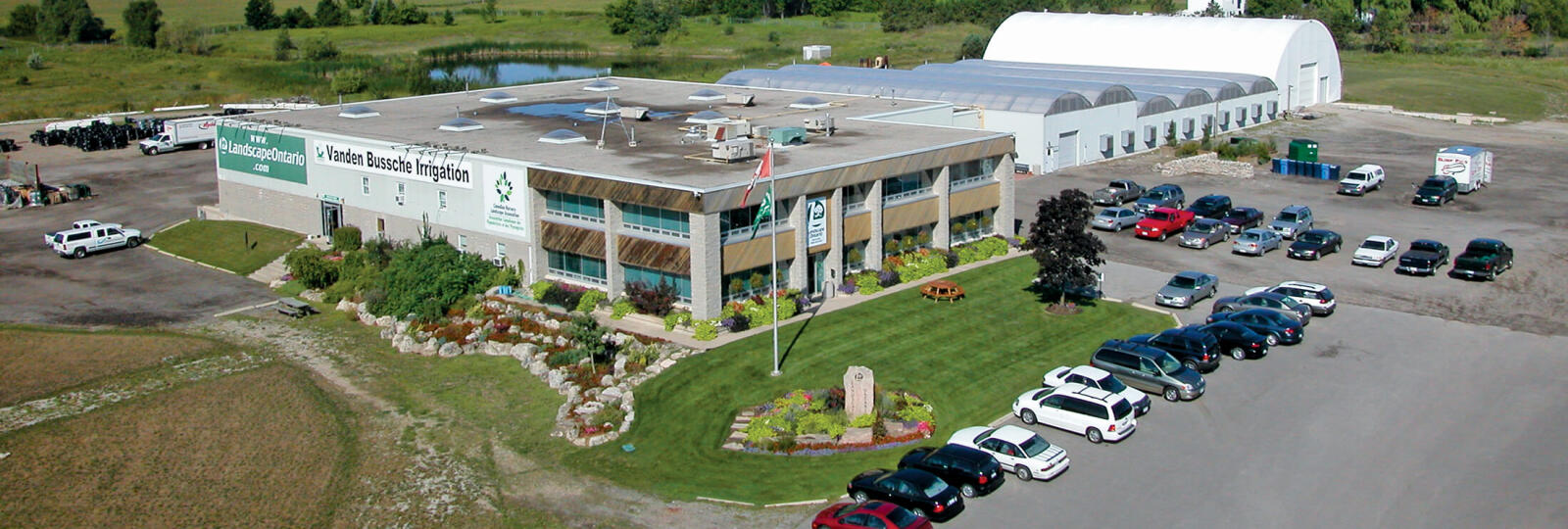 aerial shot of an property