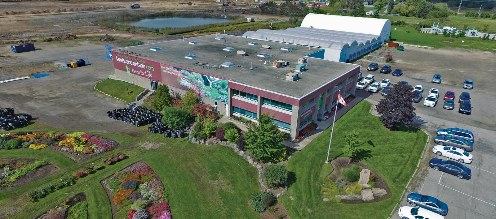 aerial shot of an property