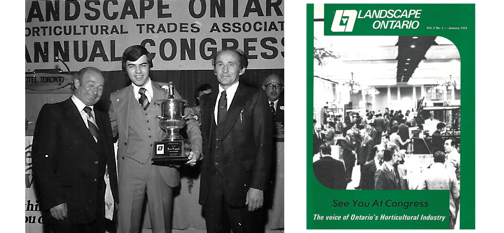 winner accpeting and award and and old magazine cover