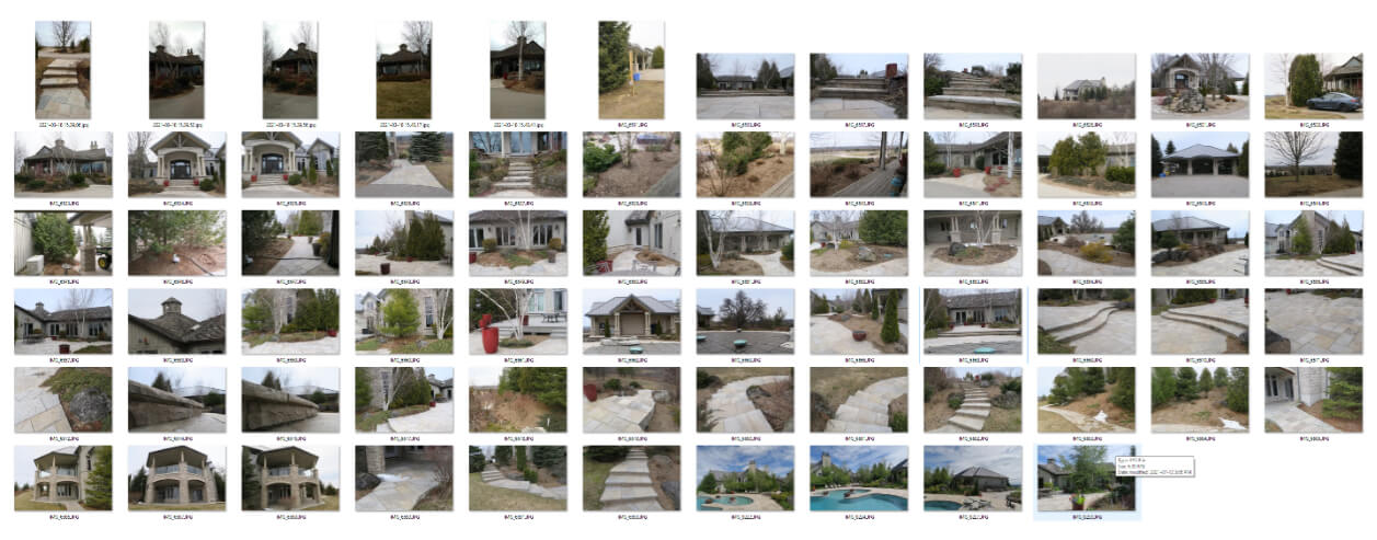 thumbnails of images