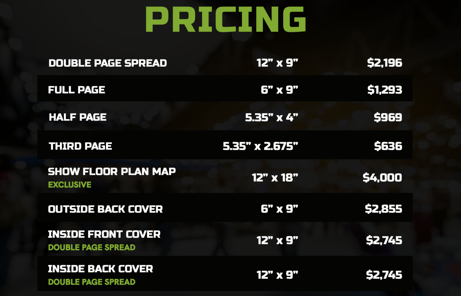 pricing