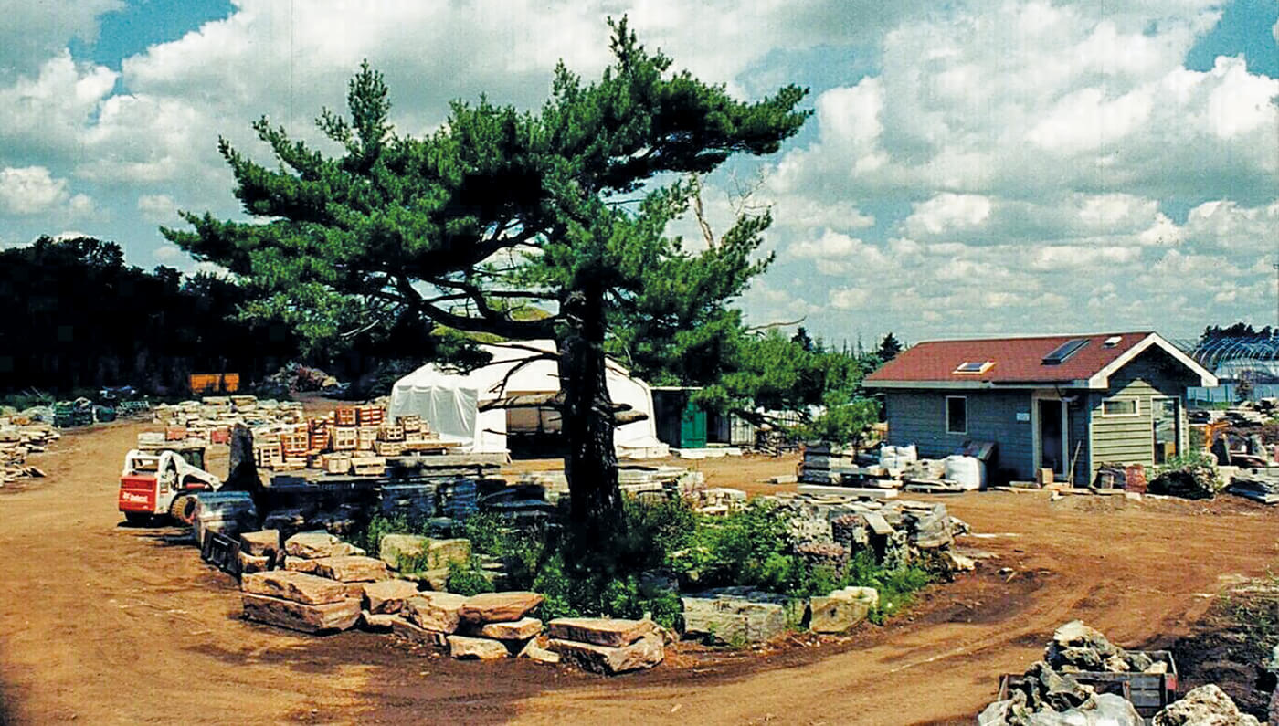 old photo of the storage yard