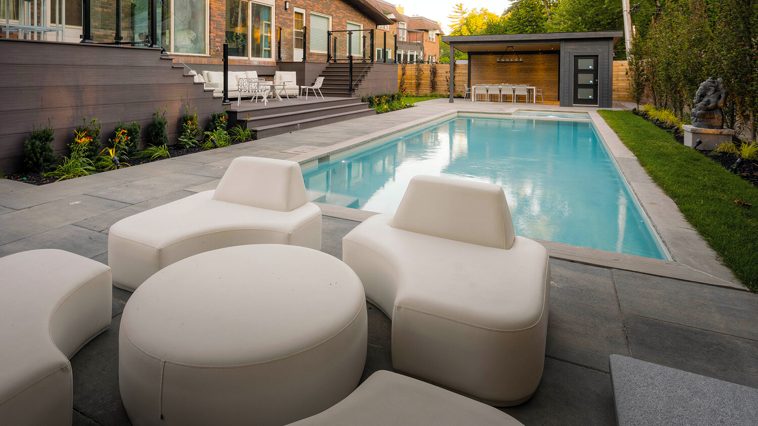 backyard with a pool