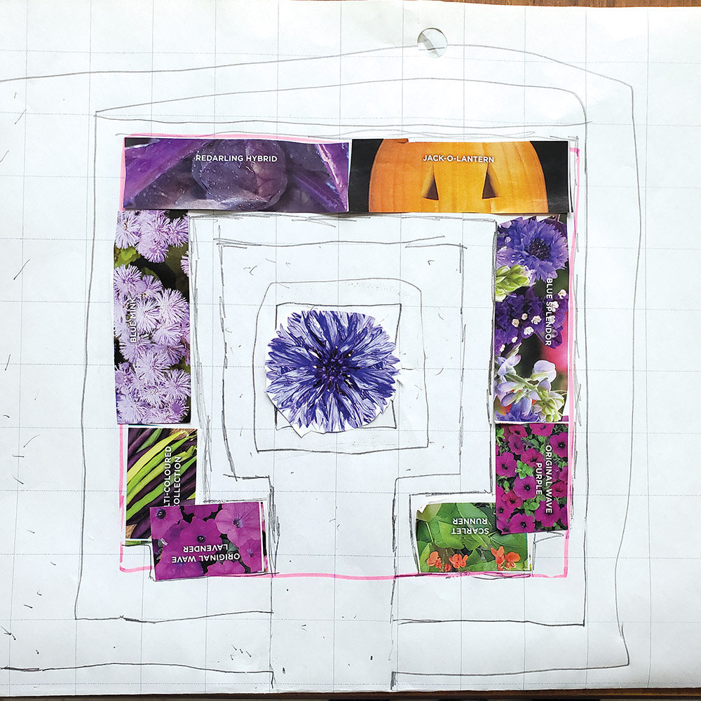 colour sketch of a landscape