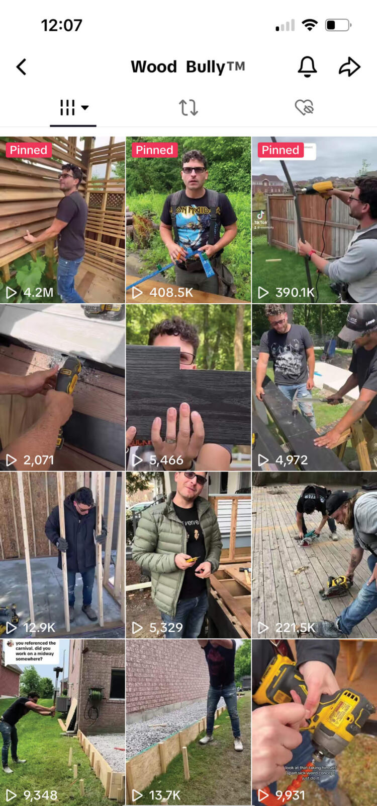 screen capture of a social media feed on a phone