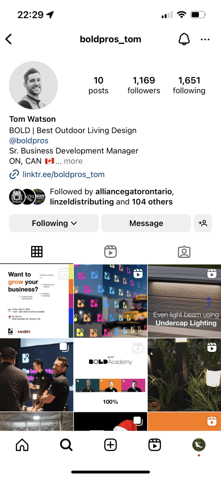 screen capture of a social media feed on a phone