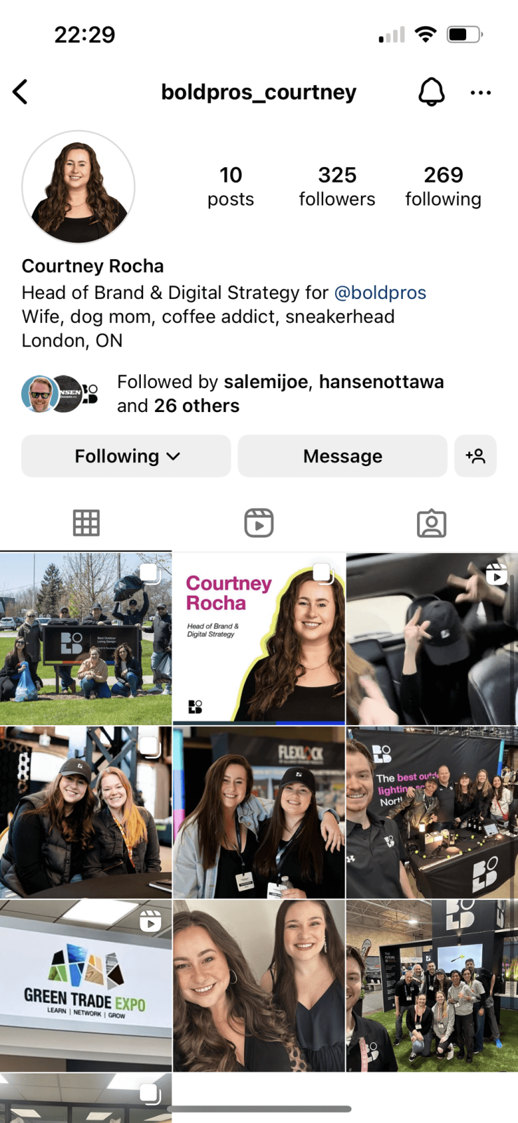 screen capture of a social media feed on a phone