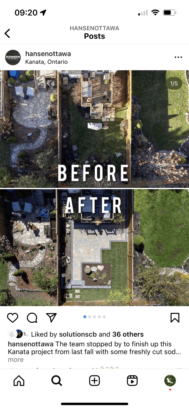 screen capture of a social media feed on a phone