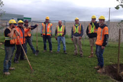 Group of landscapers posing for a picture