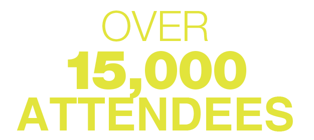 Over 15,000 attendees