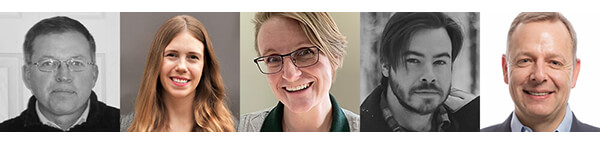 head shots of speakers at the conference