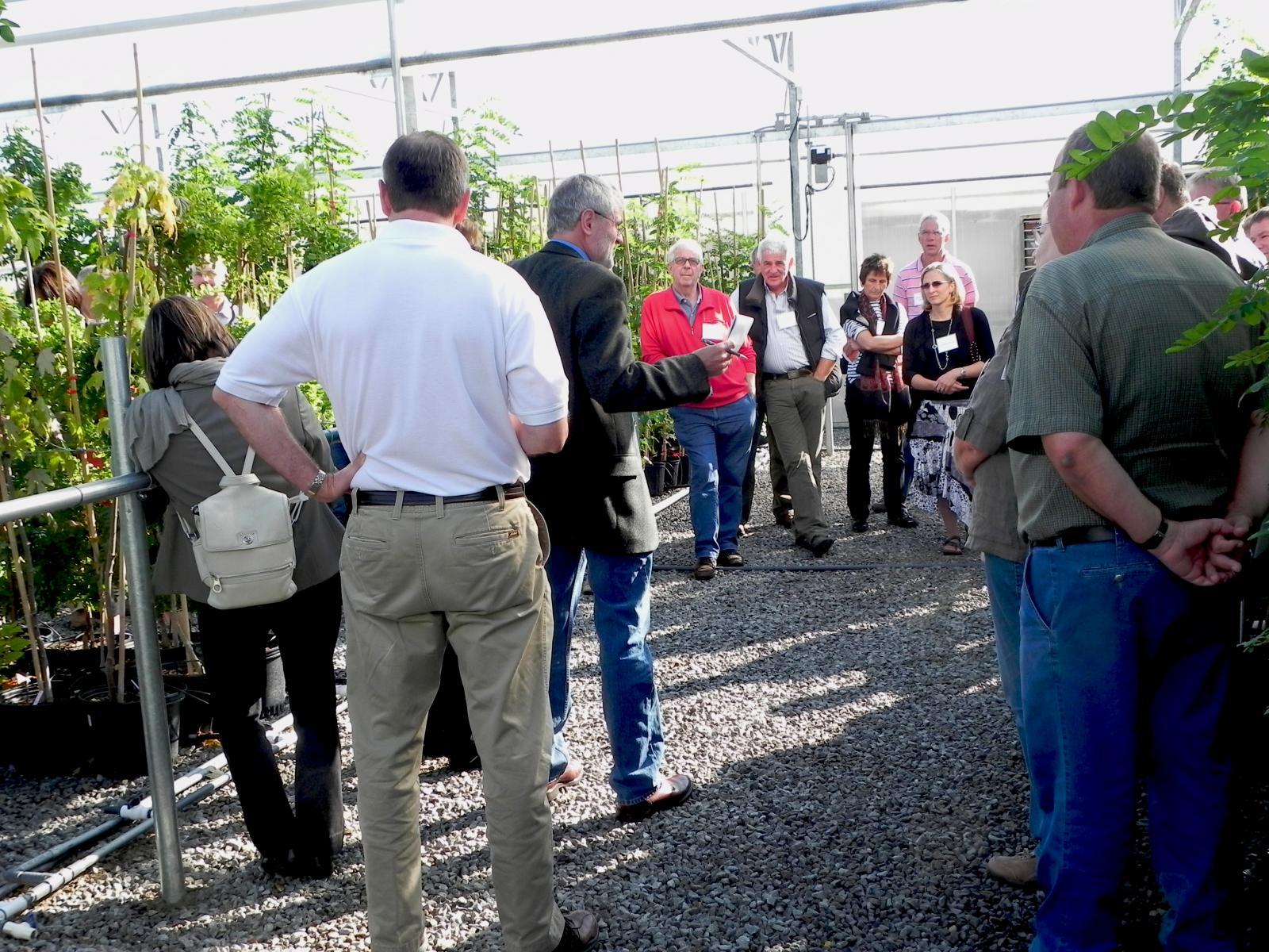 A group of 26 nursery people from Germany began a tour of Ontario at Vineland Research and Innovation Centre.