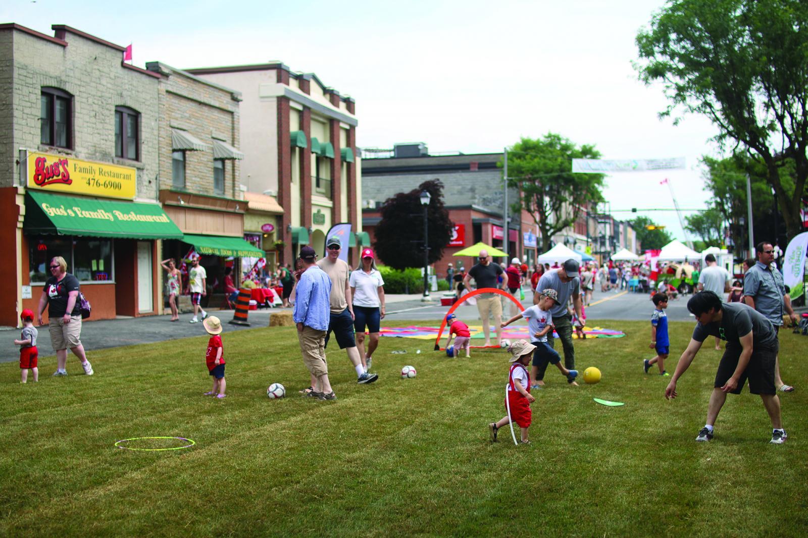 Earlier this year, a section of downtown Picton, Ont. looked more like a park during Canada Day festivities.