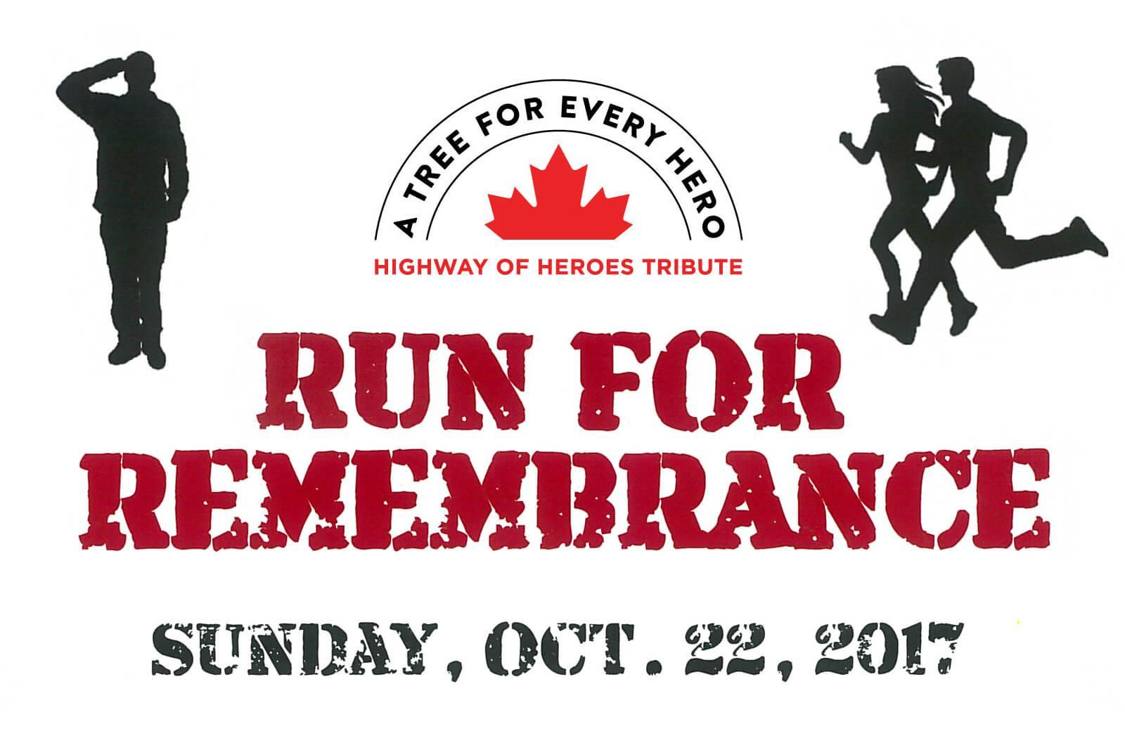 Highway of Heroes Living Tribute Run for Remembrance