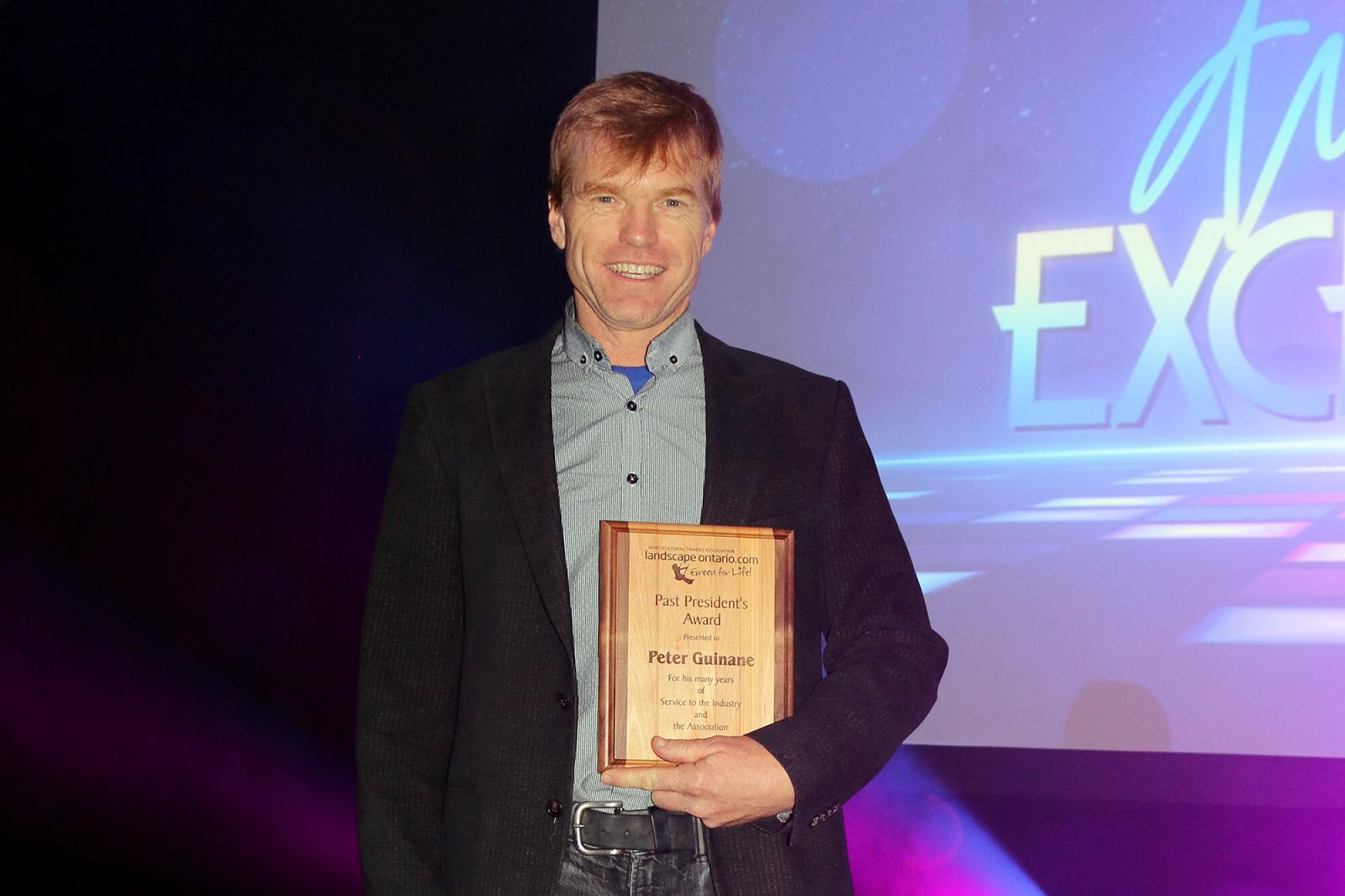Peter Guinane received the LO Past President’s award at the 2018 Awards of Excellence ceremony.