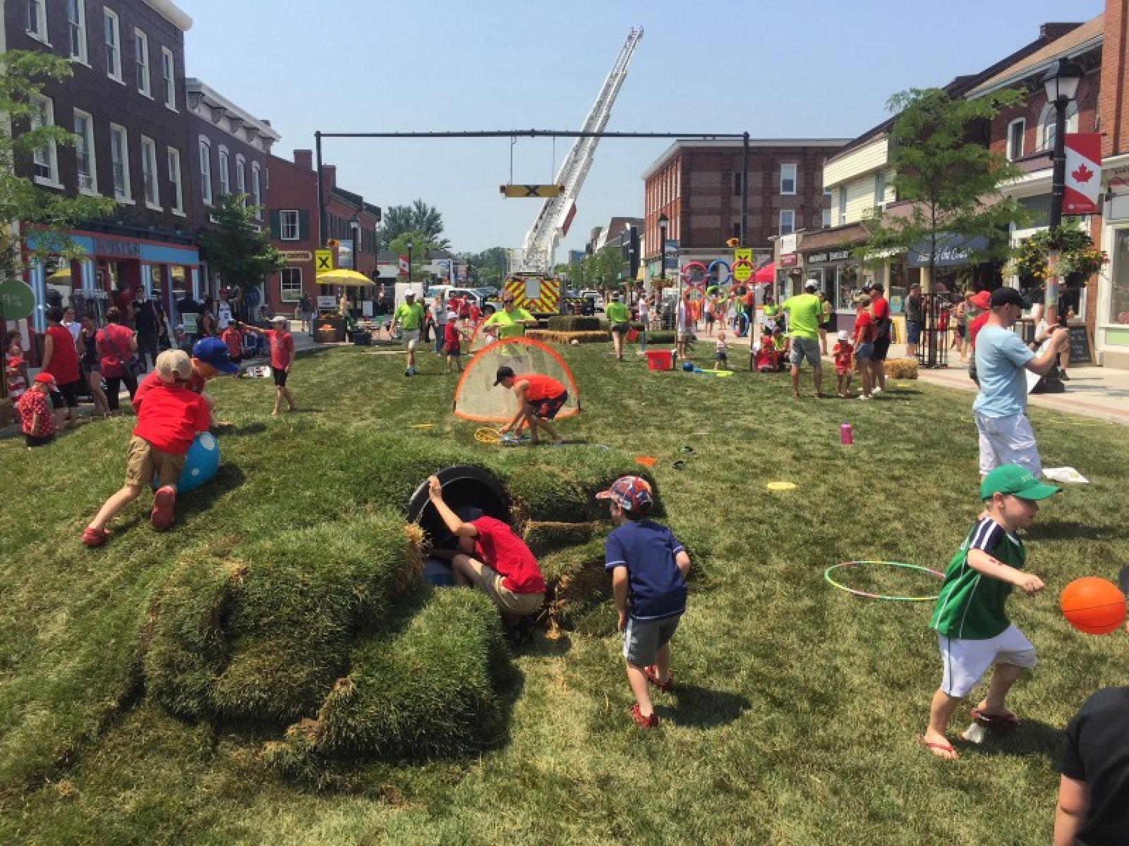 Pop up city park to teach kids the lost art of unstructured play