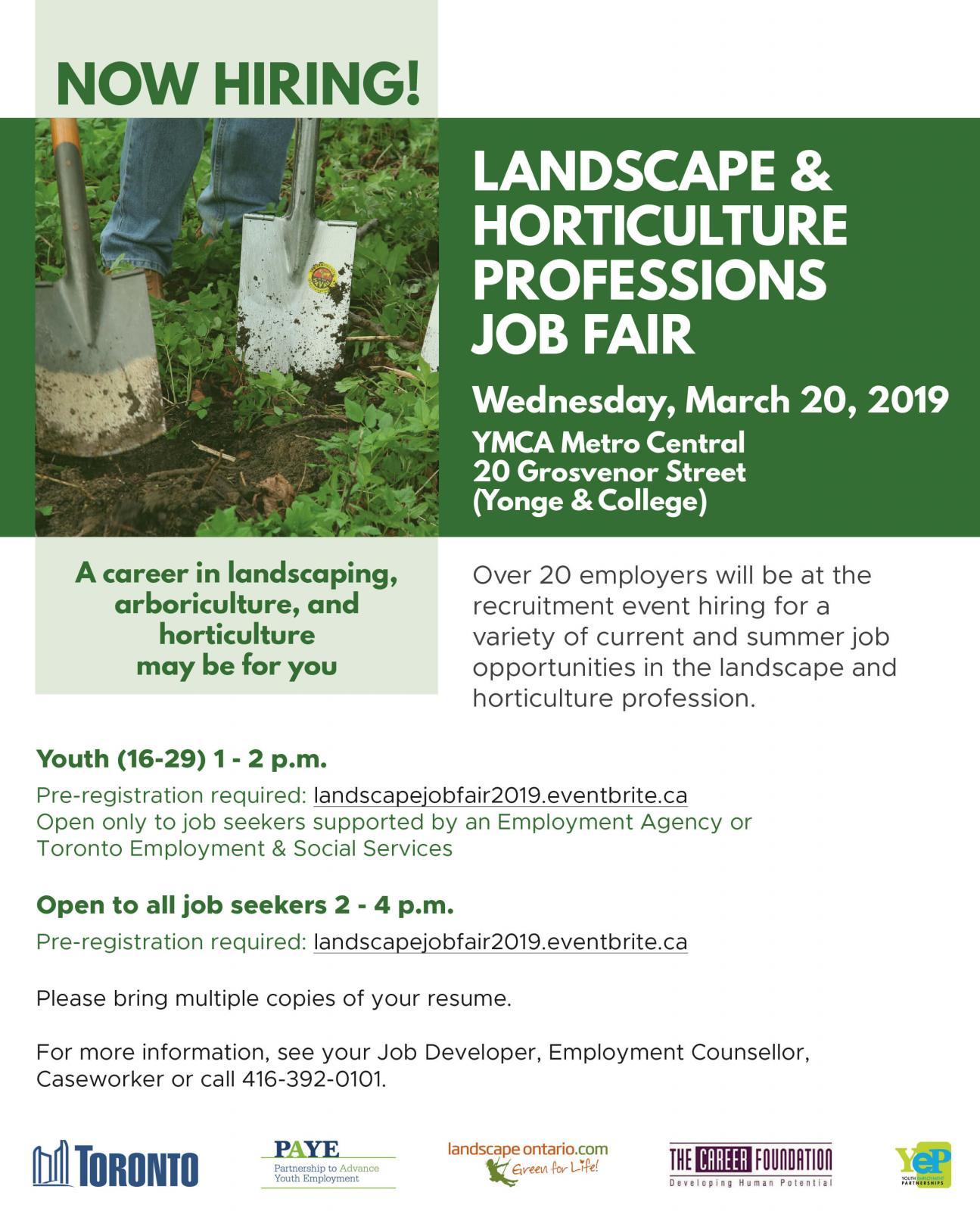 Landscape Job Fair 2019 Ontario, Landscaping Jobs Hiring