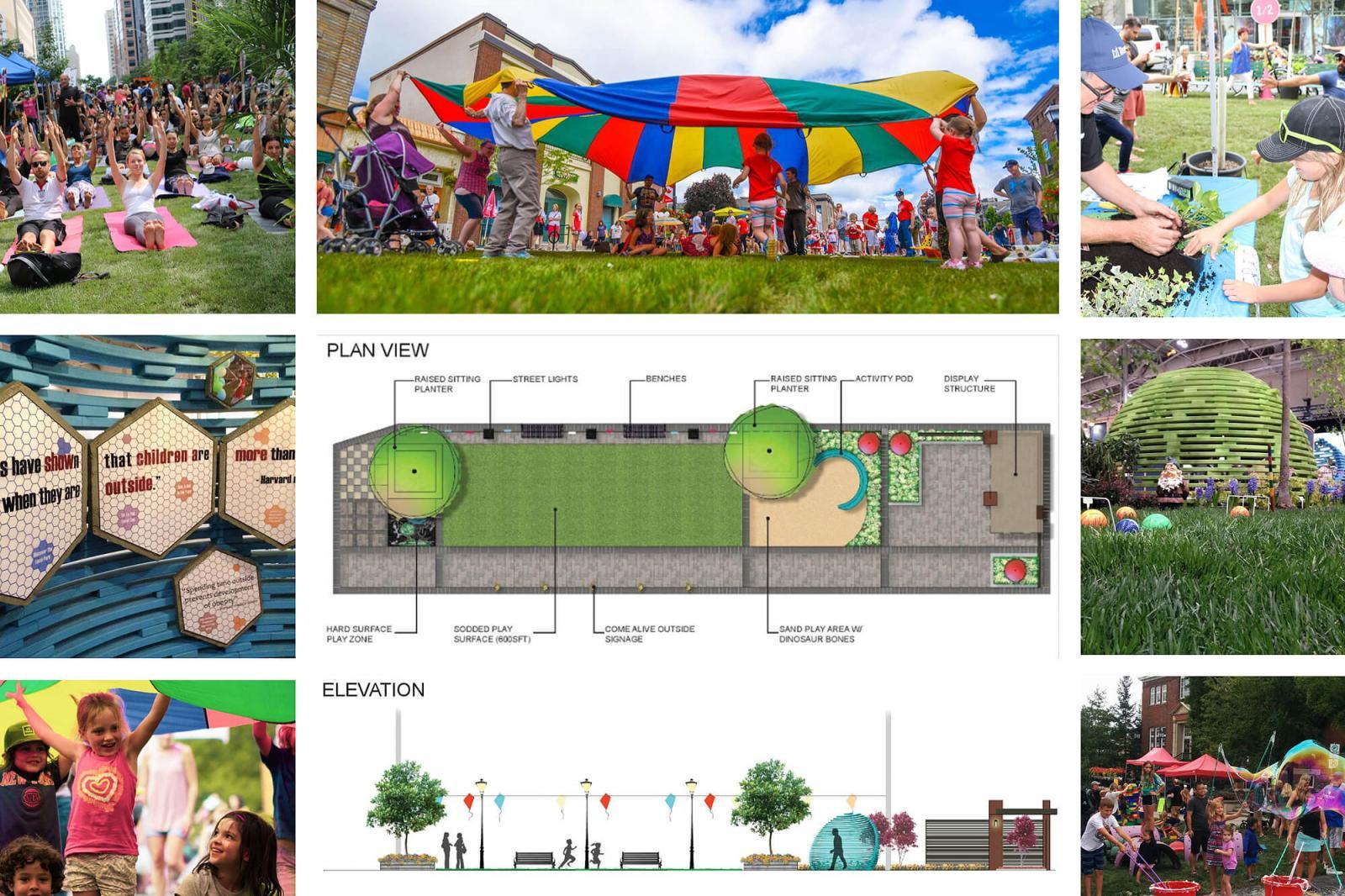 Green Streets Play Zone at Canada Blooms 2019