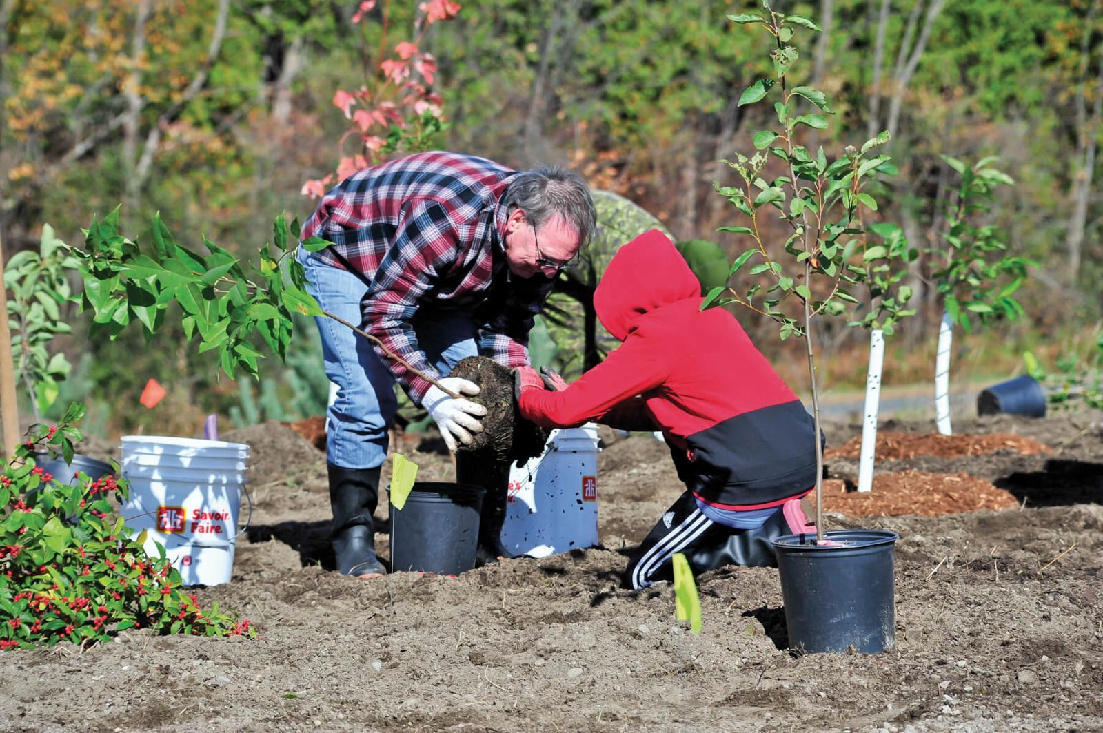 Community tree plantings are an integral part of the Highway of Heroes tree planting campaign.
