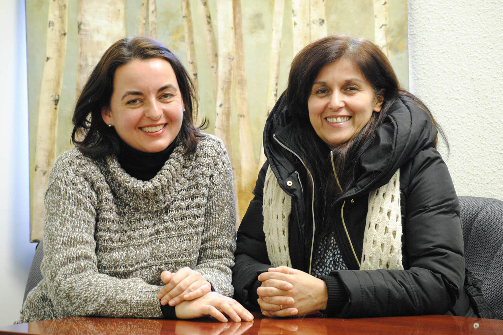 Humber College horticulture technician program graduates Elizabeth Tuntevska (left) and Jacqueline Silva served on the advisory committee for the advancing women in horticulture through mentorship pilot project.