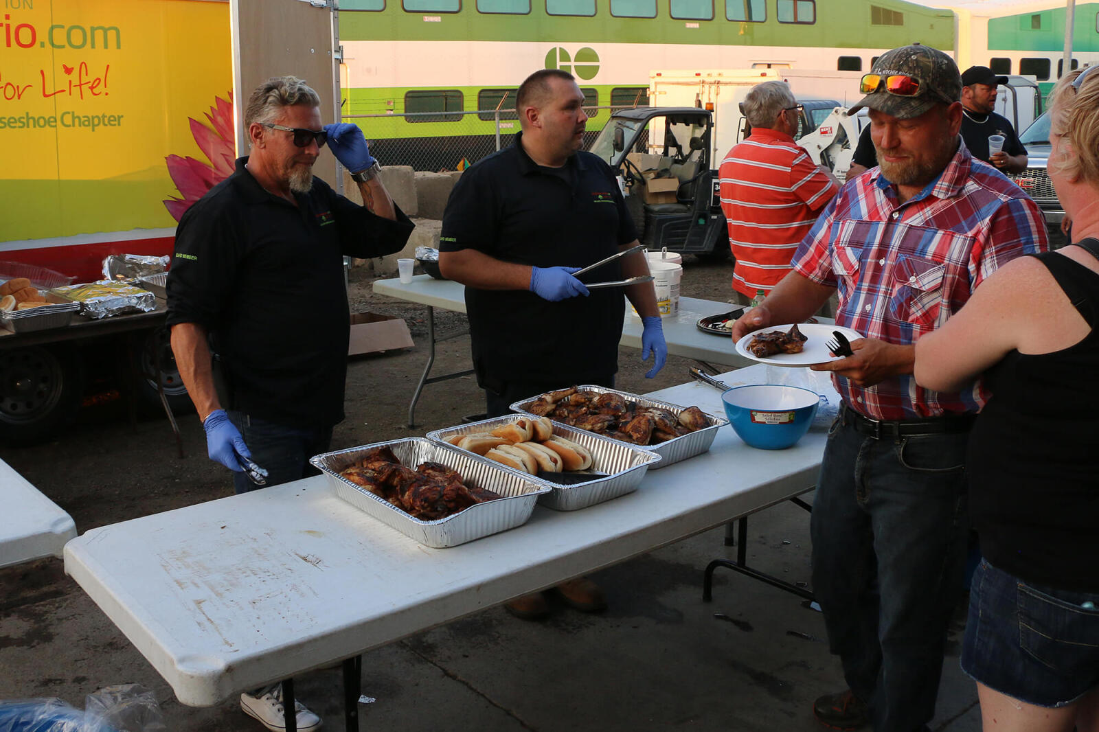 Family fun at annual chicken roast