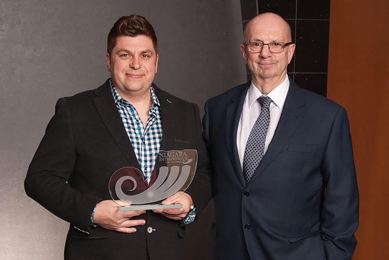 Aura wins entrepreneur award in Niagara