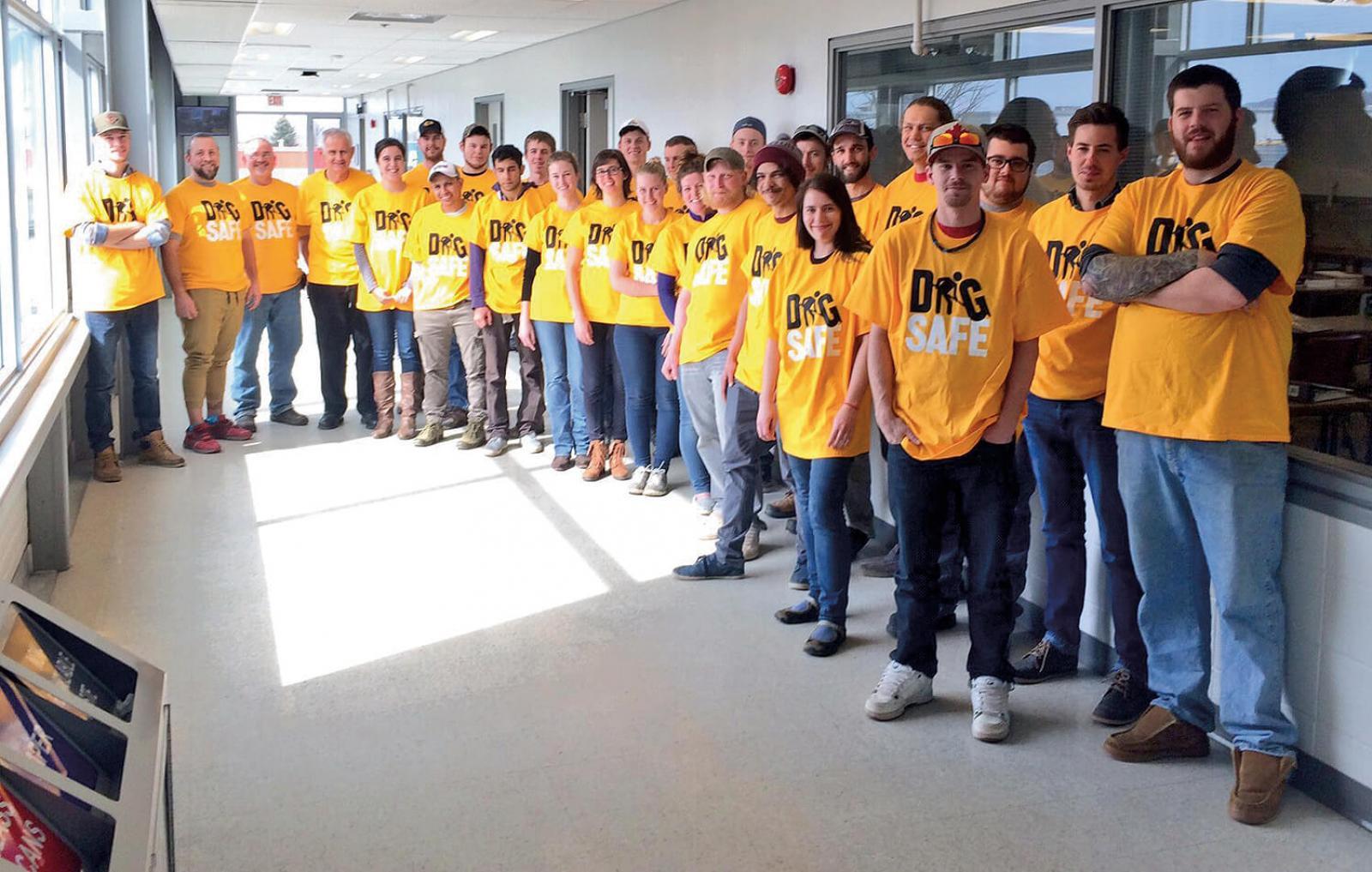 The annual Dig Safe public awareness campaign included an event at Mohawk College on Mar. 9.