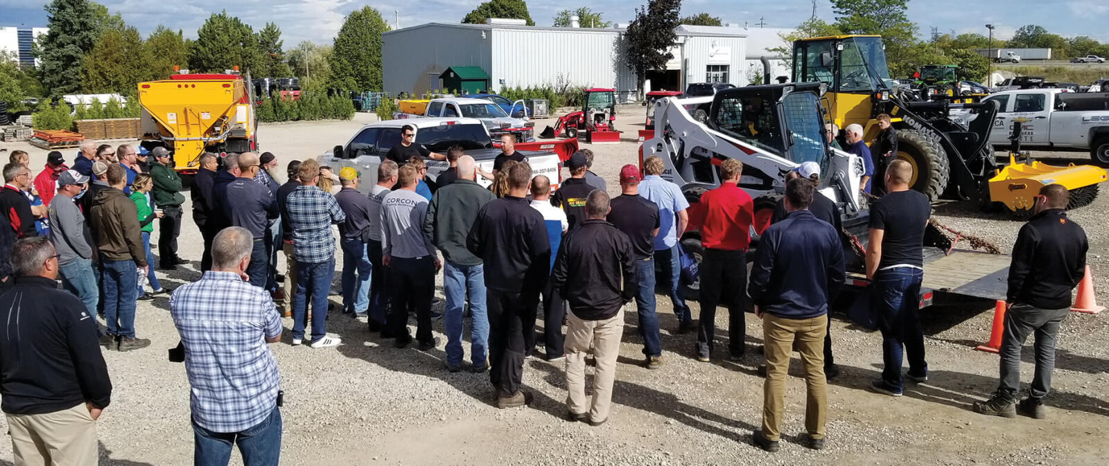 The commercial vehicle safety demonstration was led by Halton Police Services.