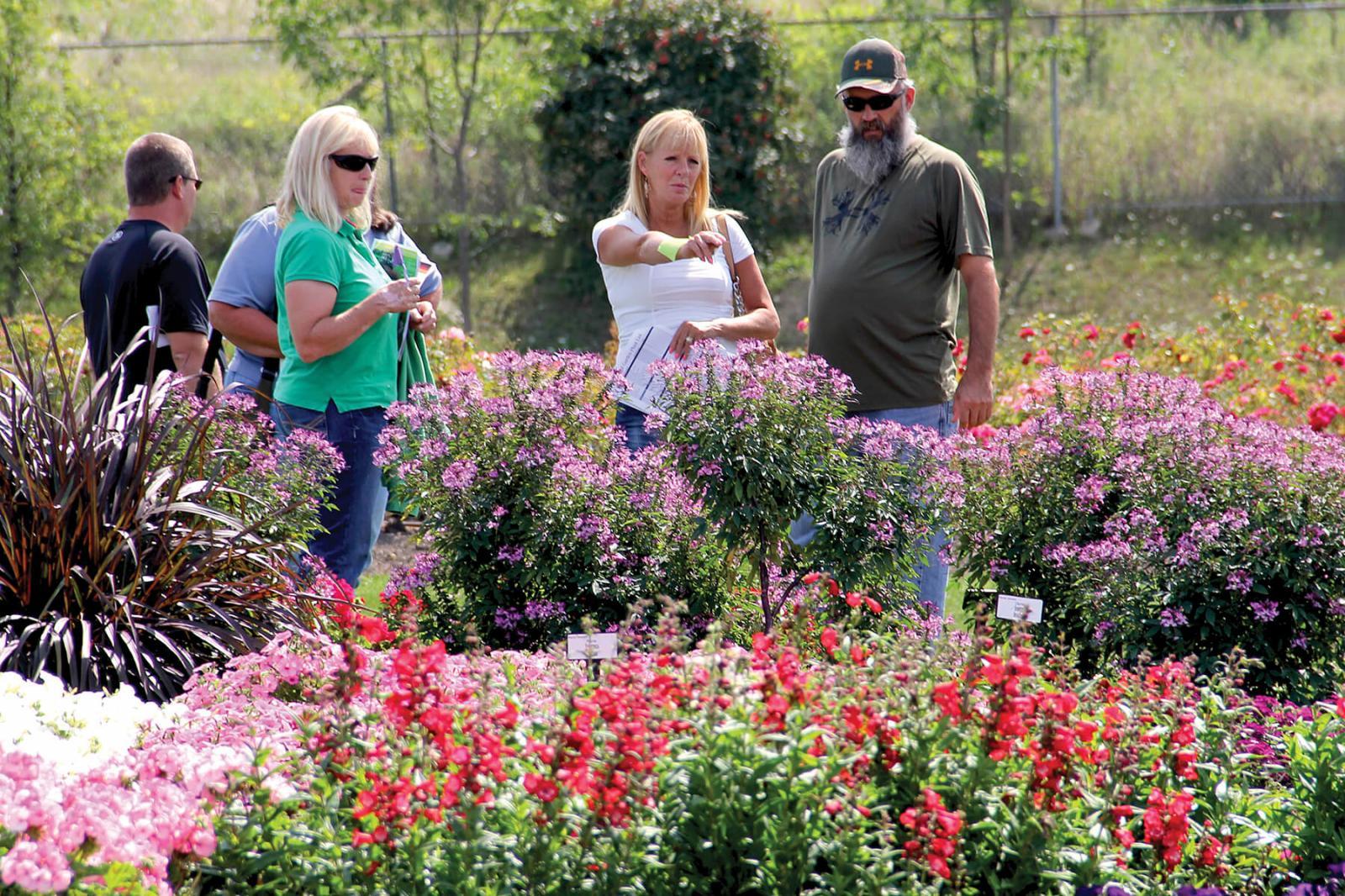 LO and University of Guelph host tours of trial gardens